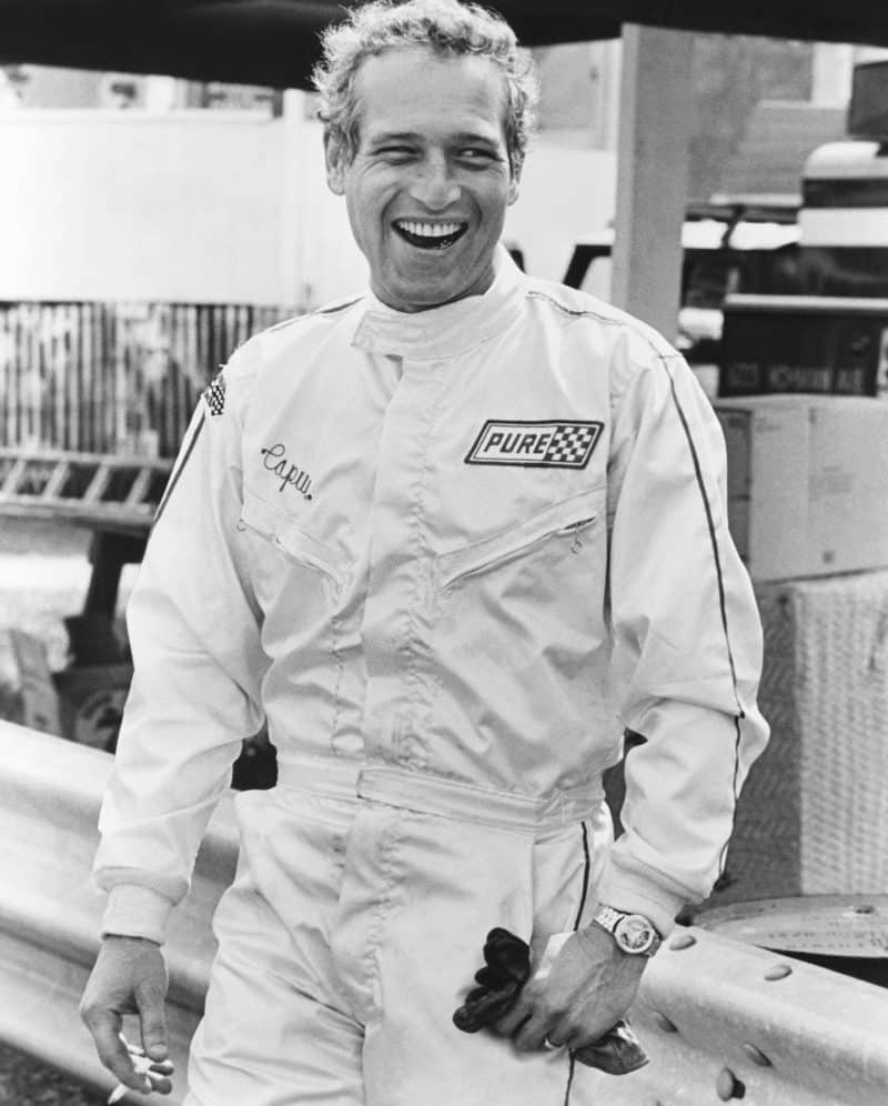 Paul Newman in racesuit