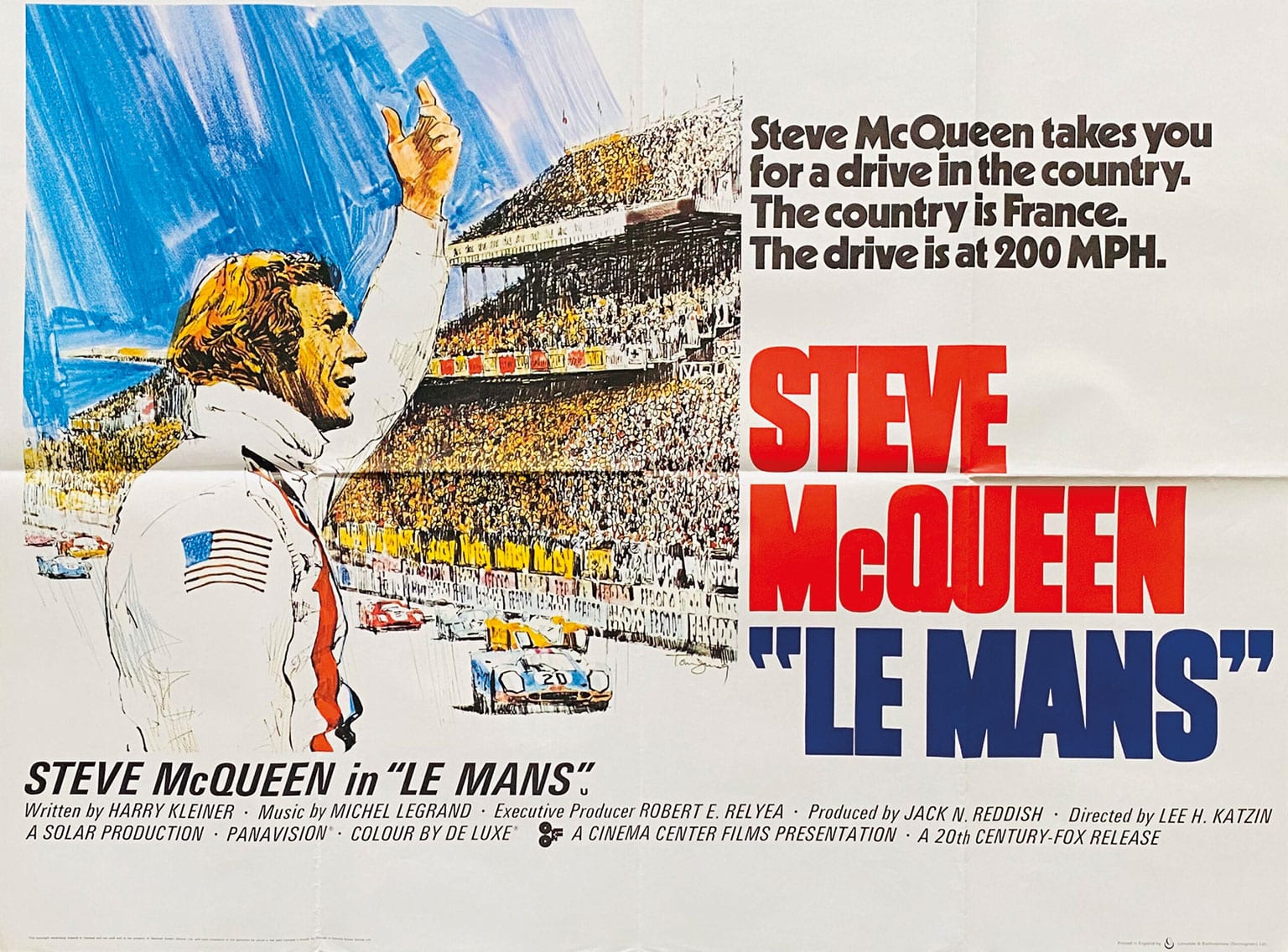 McQueen in Le Mans poster