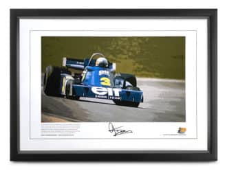 Product image for 'Six Appeal' Jody Scheckter signed Tyrrell P34 lithograph