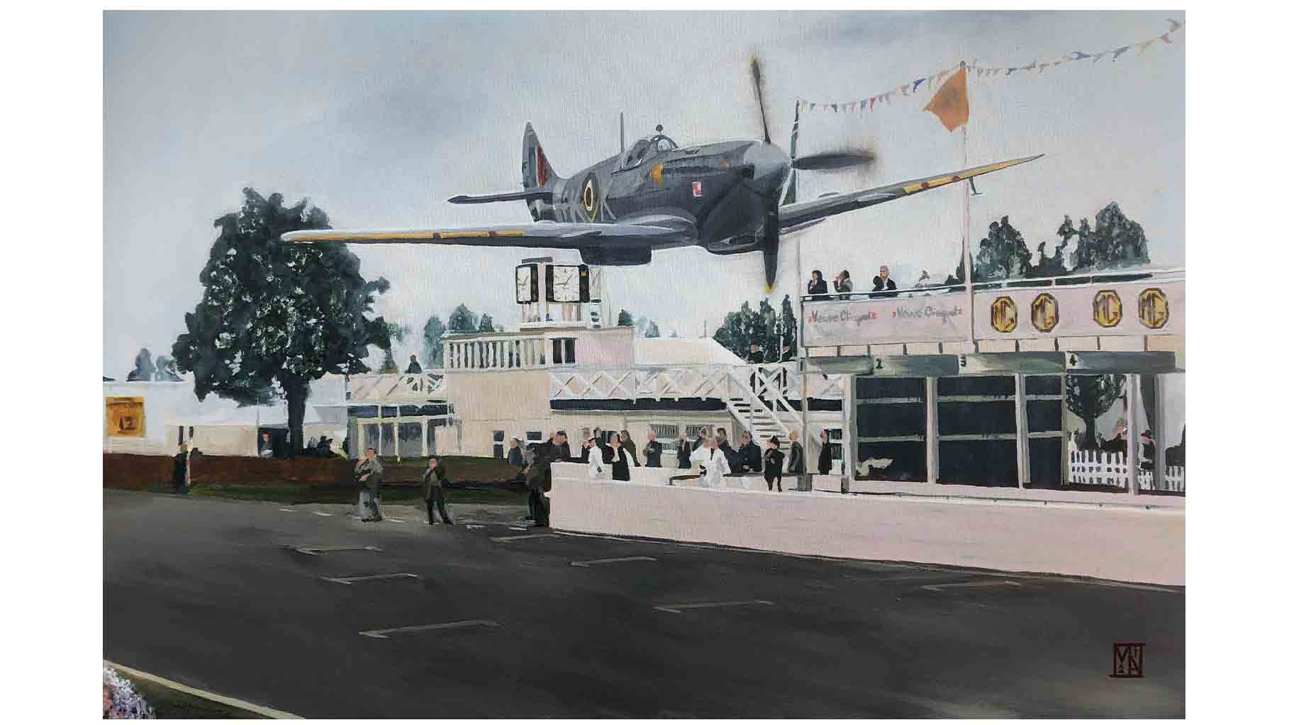 Martin Allan aircraft painting