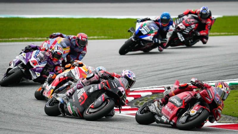 Miller Espargaro Marquez and Zarco in MotoGP battle