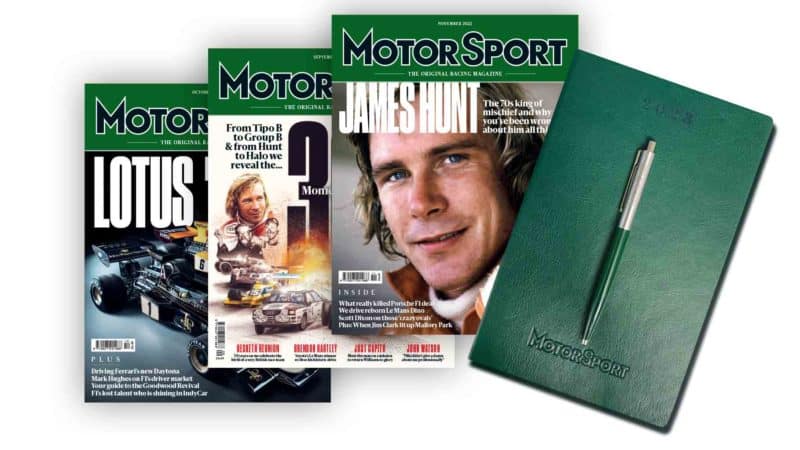 Motor Sport and diary pen