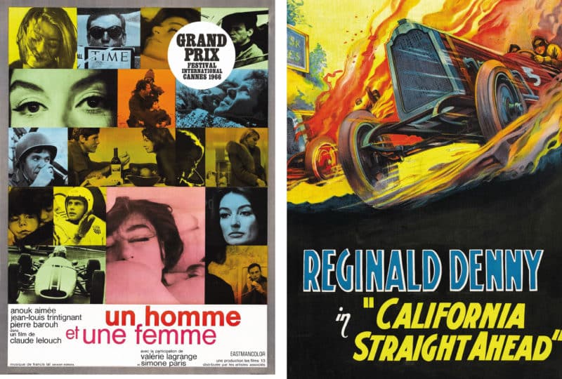 Racing films don’t come more arthouse than 1966’s Un Homme et Une Femme. The French film scored two Golden Globes and two Academy Awards. California Straight Ahead (1925) had a bizarre plot about a road trip to a must-win race in an attempt to gain back the trust of the star’s soon-to-be in-laws