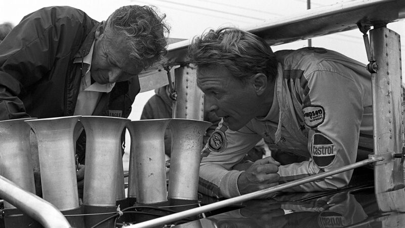 Remington and Dan Gurney working