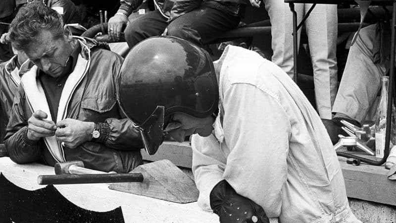 Remington with Ken Miles at Le Mans 1966