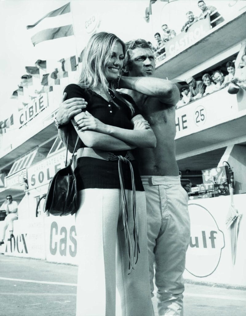 Steve-McQueen-with-Elga-Andersen-in-Le-Mans-film