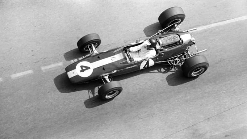 Jim Clark (Lotus-Climax) in the 1966 Monaco Grand Prix.