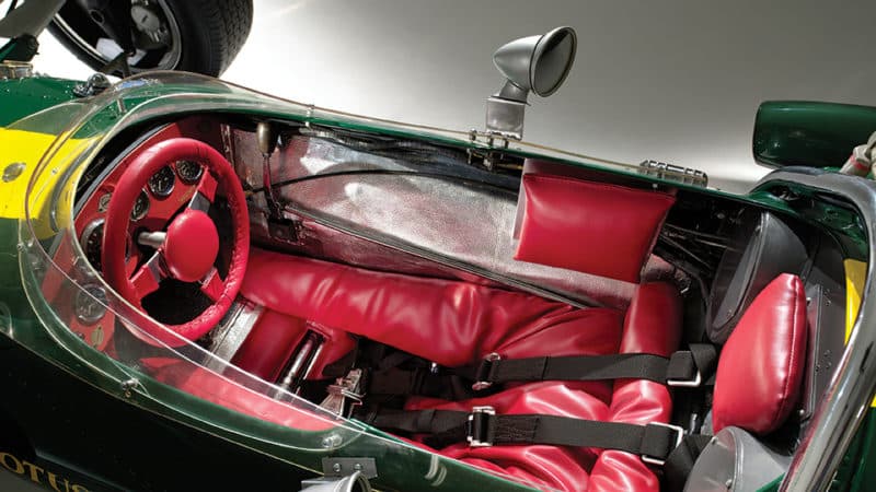 Jim Clark’s Lotus 38 interior