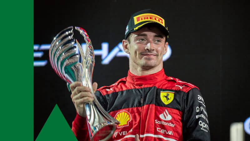 2022 Ferrari driver Charles Leclerc at the Abu Dhabi GP