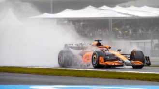 F1 car wheel arches being developed to combat wet race spray