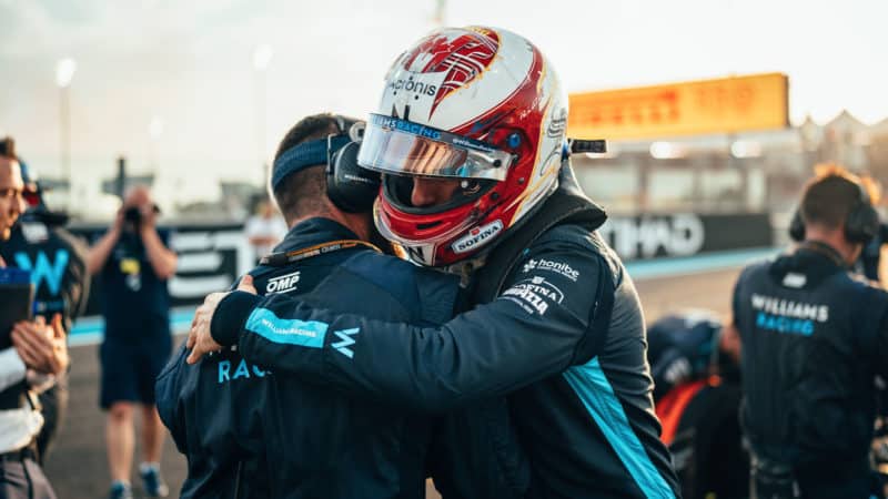 2022 Williams driver Nicholas Latifi at the Abu Dhabi GP
