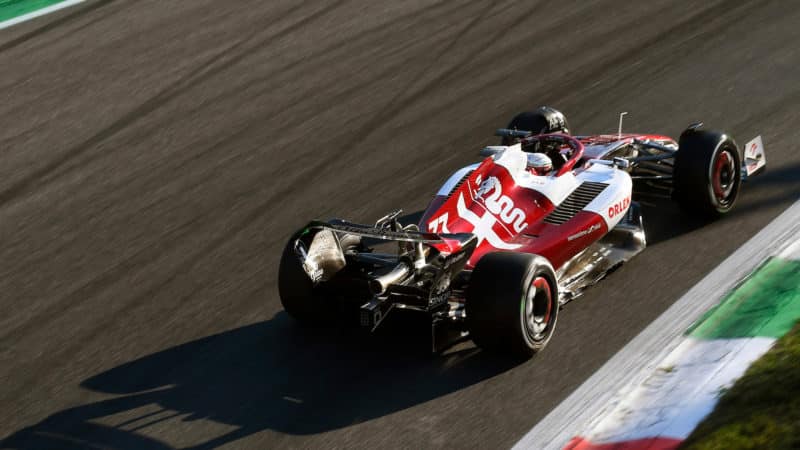Alfa Romeo of Valtteri Bottas in 2022 F1 season