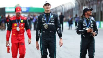 Russell wins F1 battle with Verstappen to take 2022 Brazilian GP sprint race