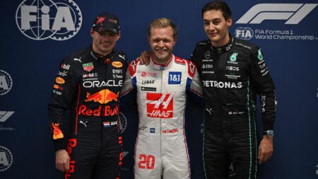 Kevin Magnussen takes shock pole in wet Brazilian GP qualifying