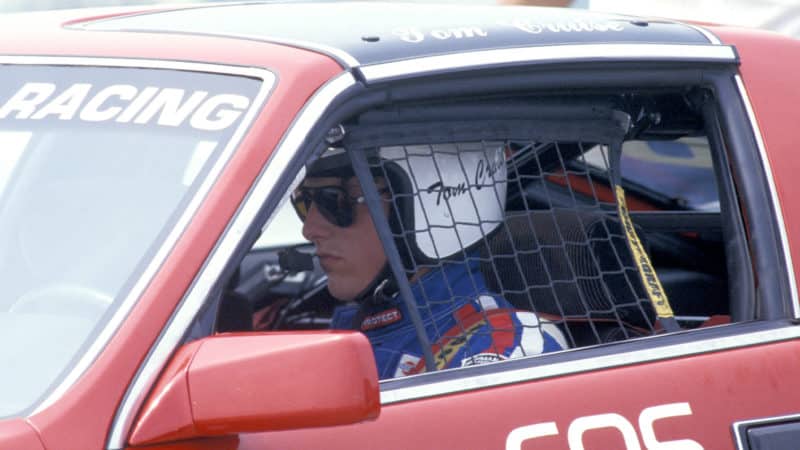 Tom Cruise at Pocono Sports Car GP in 1987