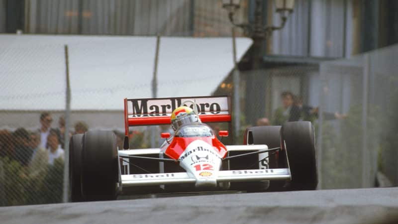 Ayrton Senna McLaren F1 driver 1988 Monaco GP