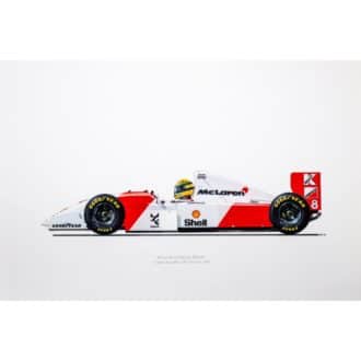 Product image for Ayrton Senna |  McLaren MP4/8 | 1993 | Signed by Design Engineer Matthew Jeffreys