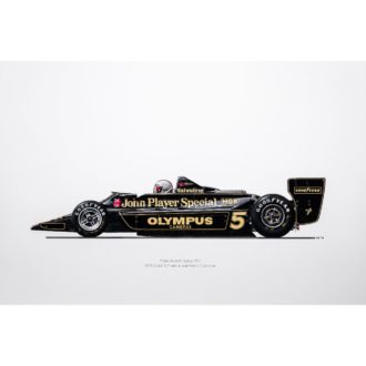 Product image for Mario Andretti | Lotus 79 |1978 | Signed by Design Engineer Matthew Jeffreys