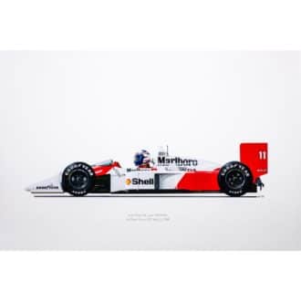 Product image for Alain Prost | McLaren MP4/4 | 1988 | Signed by Design Engineer Matthew Jeffreys