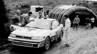 Derek Warwick tackles the RAC Rally — Flashback