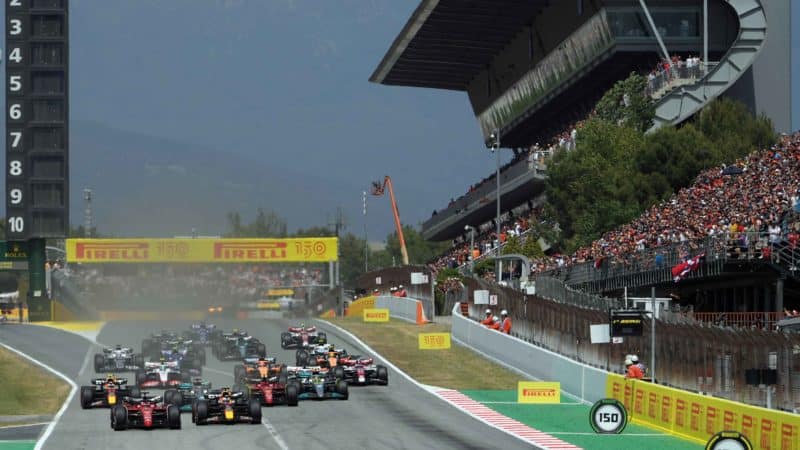 Leclerc leads Spanish GP
