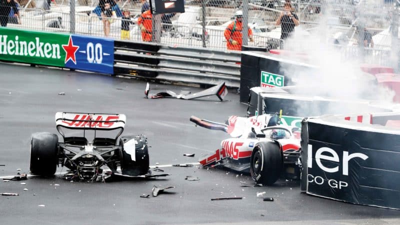 Mick Schumacher crash Monaco GP