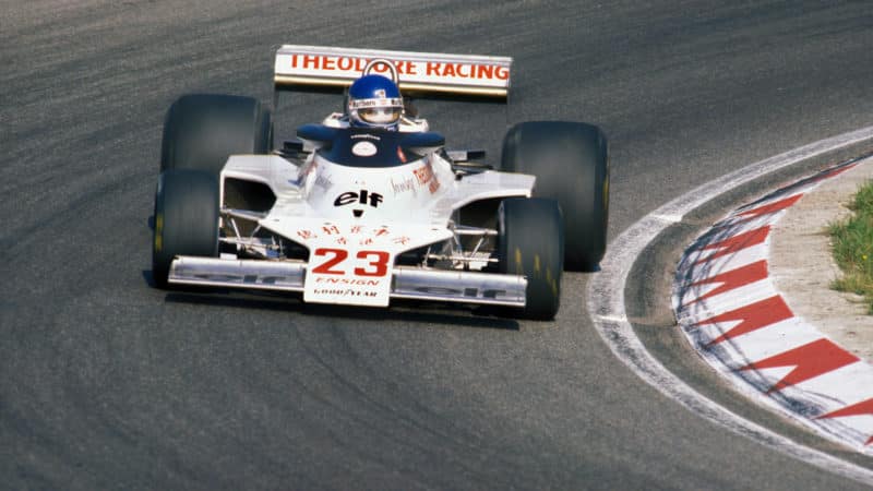 Patrick Tambay in Theodore Ensign Ford at 1977 Dutch GP