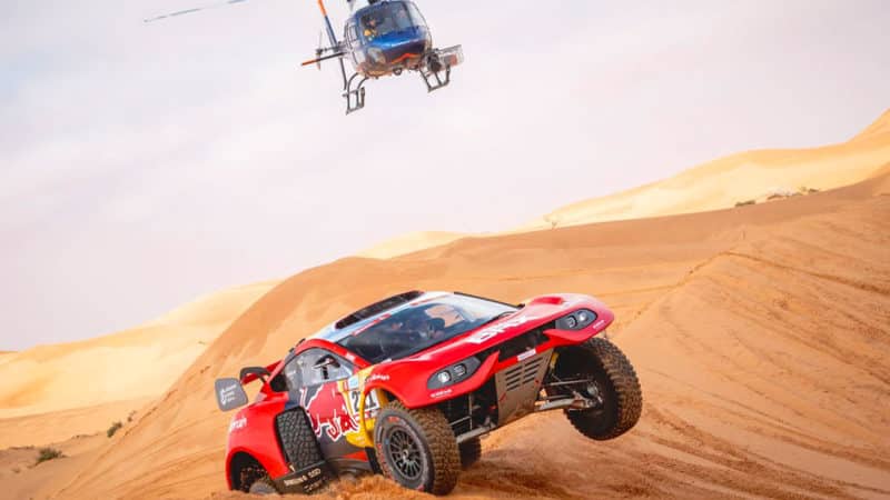 Prodrive rally driver Sébastien Loeb at the 2022 Dakar Rally