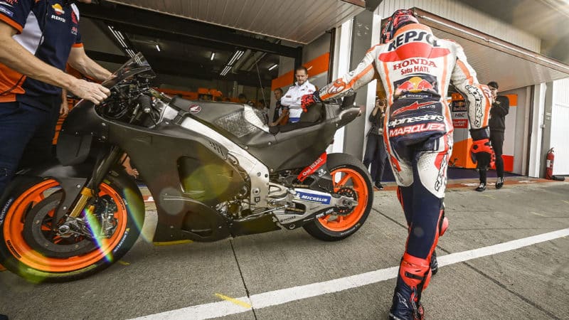 3 Marc Marquez Honda MotoGP rider 2022