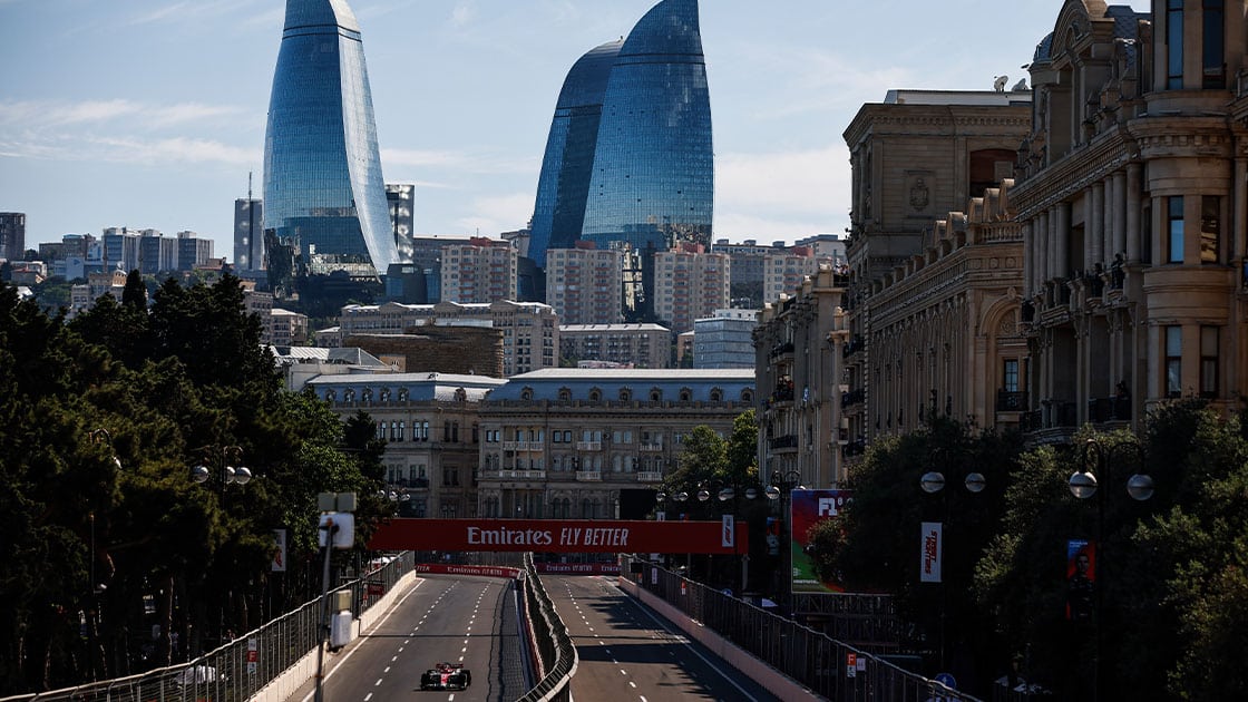 Alfa Romeo f1 driver Valtteri Bottas at the 2022 Azerbaijan GP