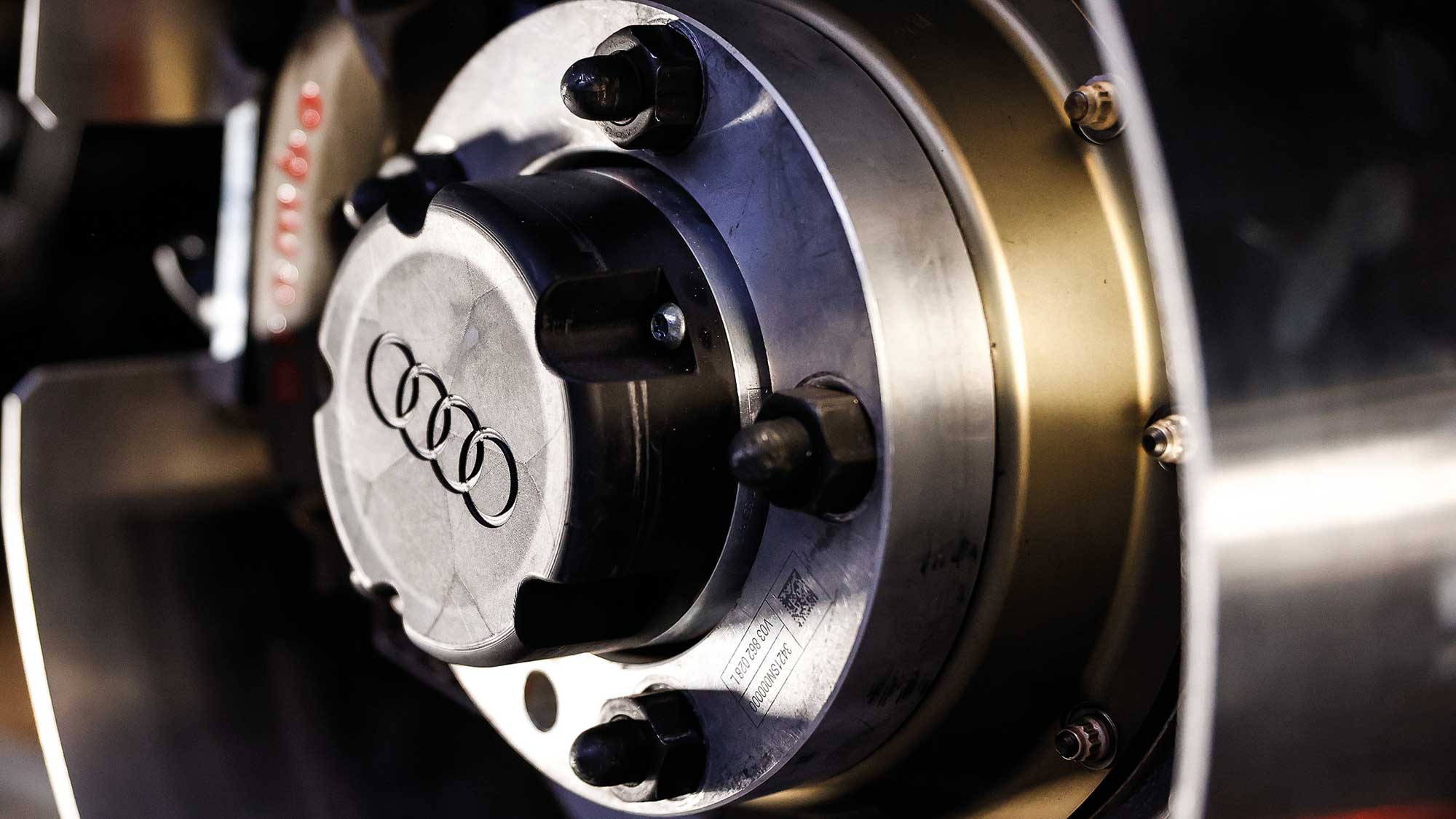 Audi wheels close up
