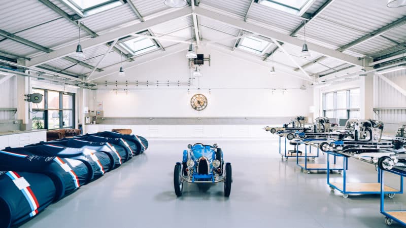 Baby Bugatti on Little car Company production line