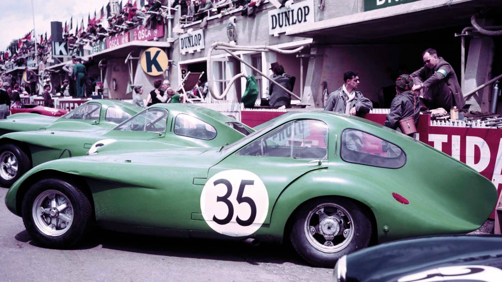 Bristol 450 team at Le Mans in 1954