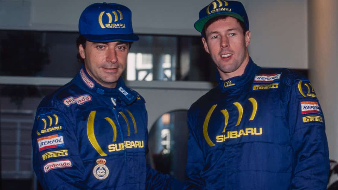 Carlos Sainz COlin McRae Subaru Impreza 1995 Rally GB