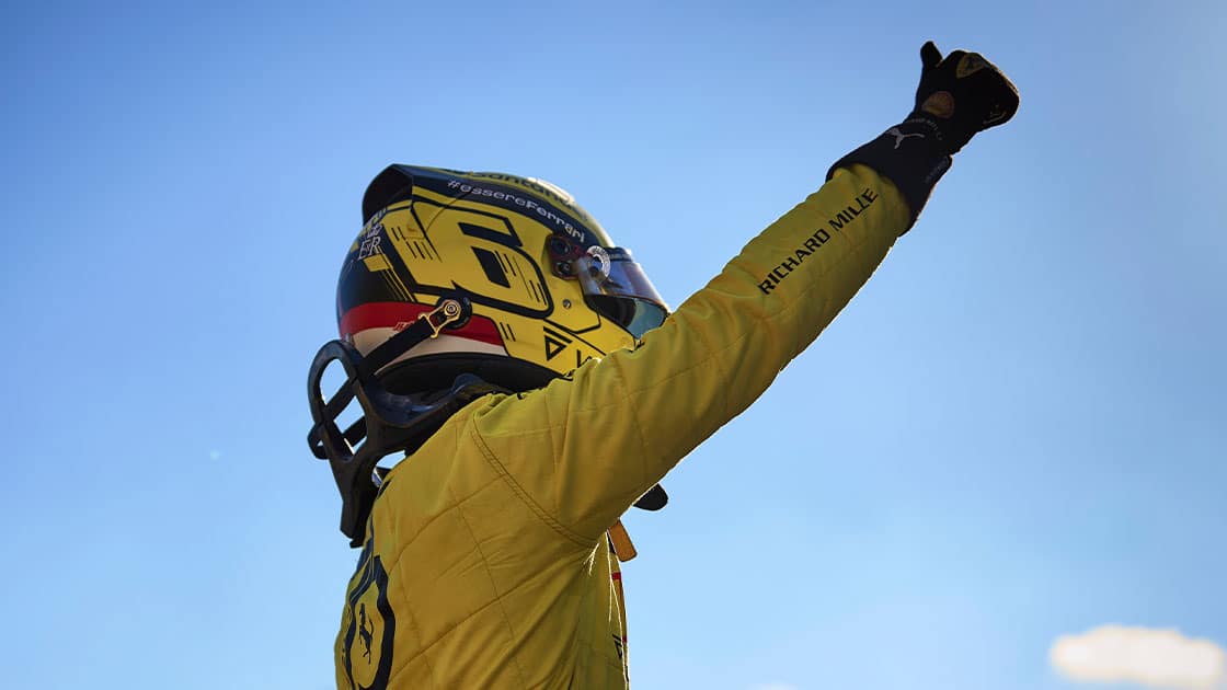 Charles Leclerc Ferrari F1 driver at Italian GP Monza