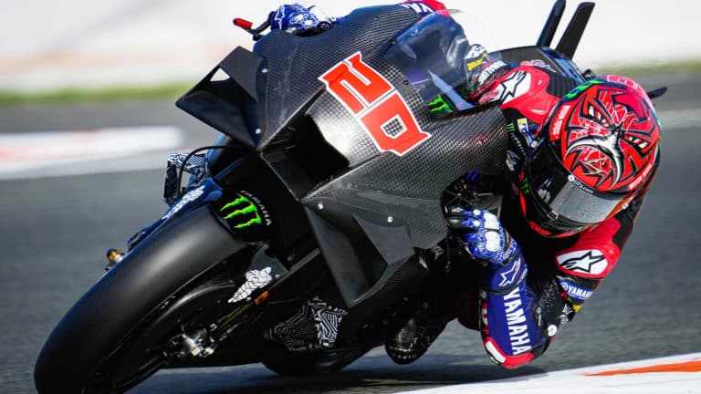 Yamaha S 2023 YZR M1 Last Chance For The Inline Four Motor Sport   Fabio Quartararo Tests 2023 Yamaha YZR M1 In Valencia 768x432 