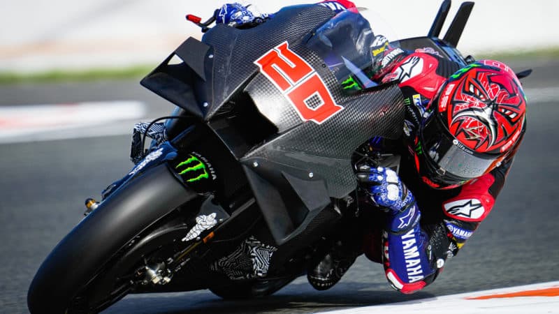Fabio Quartararo tests 2023 Yamaha YZR-M1 in Valencia