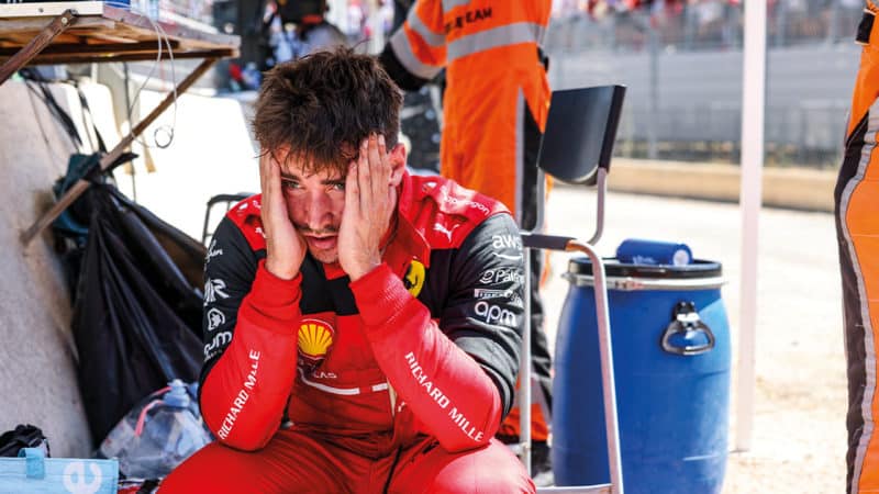 Ferrari f1 driver Charles Leclerc at the 2022 French GP