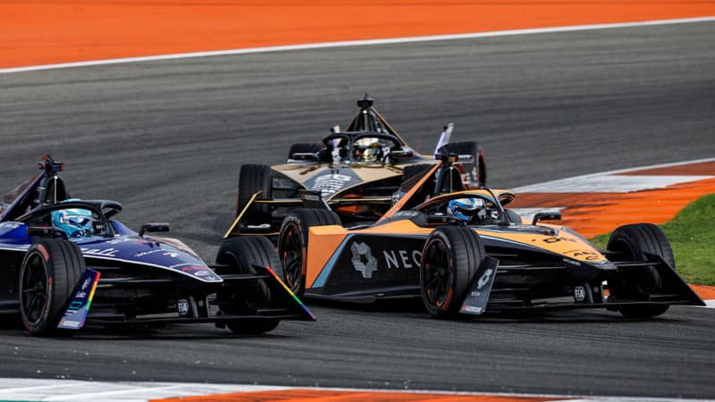 Formula E testing Gen 3 car 2023