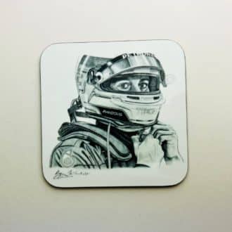 Product image for George Russell Coaster by Kevin McNicholas