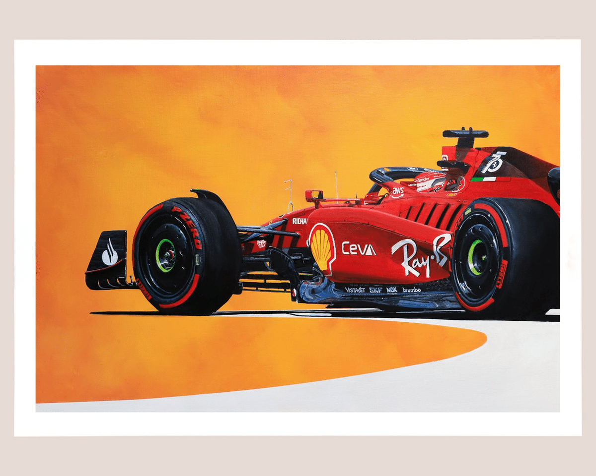 Charles Leclerc - Ferrari - Limited edition print by James Stevens ...