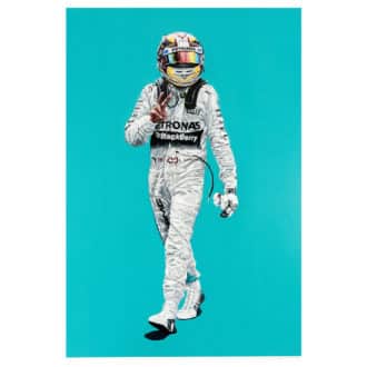 Product image for Peace | Lewis Hamilton | Limited Edition Giclée Print | By James Stevens