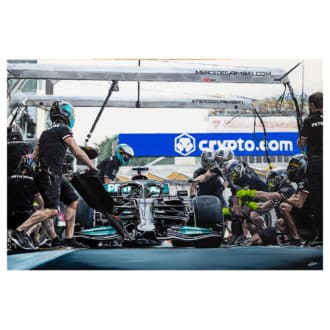 Product image for Pit Stop | Lewis Hamilton | Limited Edition Giclée Print | By James Stevens