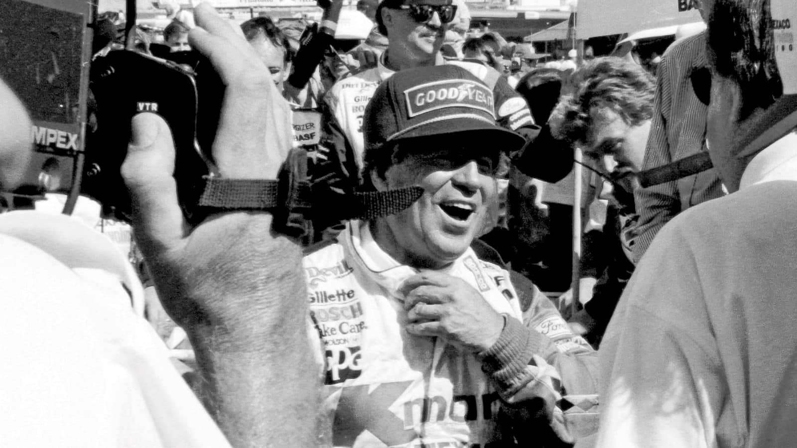 Mario Andretti Celebrates first Indy Car win