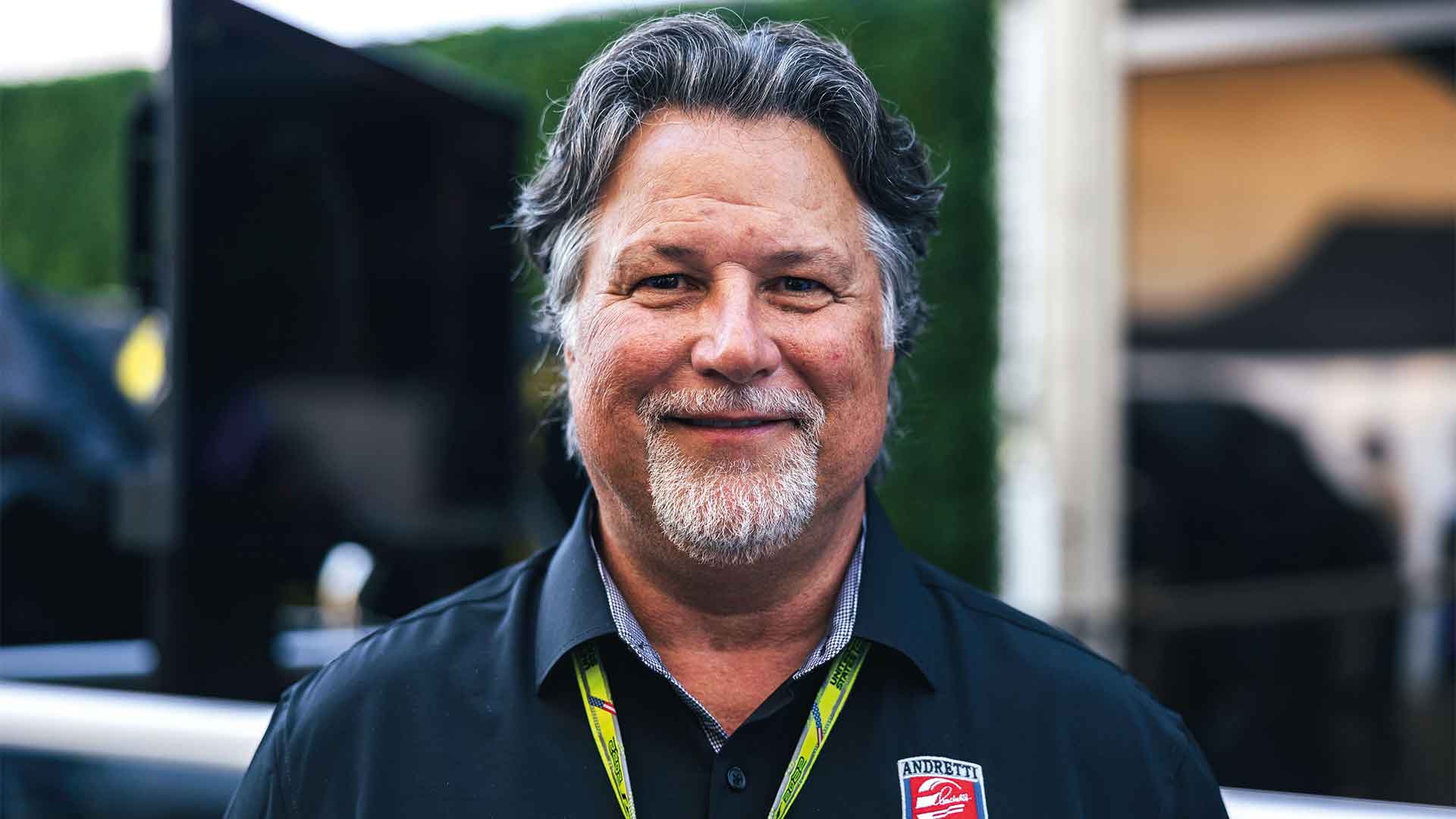 Michael Andretti’s smiling Headshot