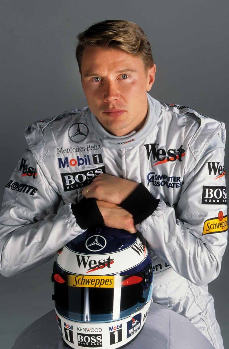 Mika_Hakkinen in his F1 gear