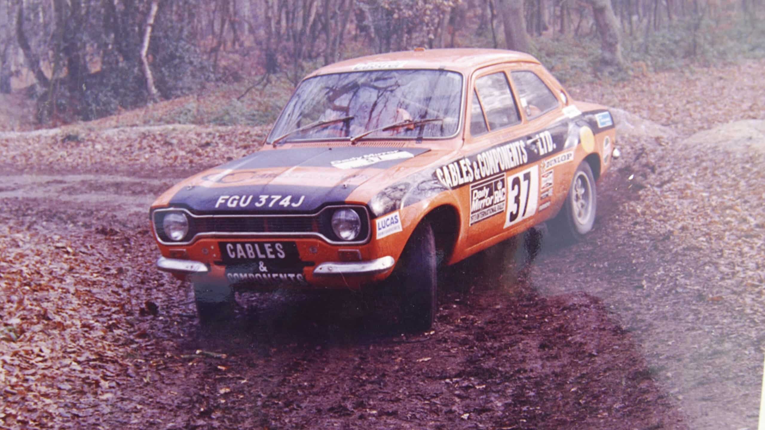 Mk1 Ford Escort of Tony Fowkes in 1973 RAC Rally