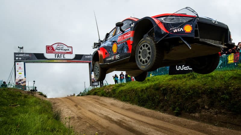 Ott Tanak Hyundai WRC at Portugal
