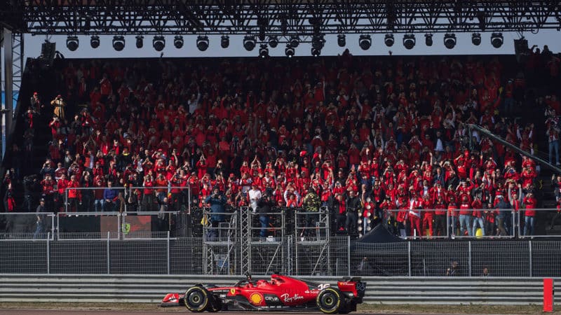 Ferrari's new F1 car is cheered by the Tifosi