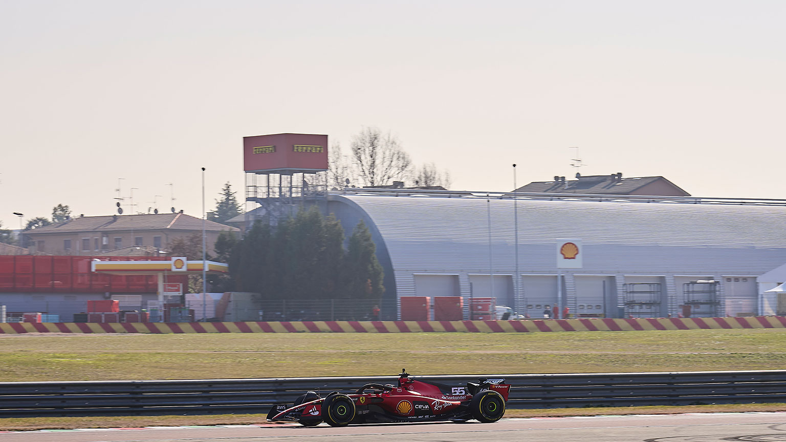 The new Ferrari on track at Fiorano